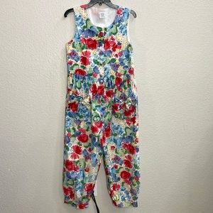 Laura Ashley Floral Playsuit Romper Jumpsuit M